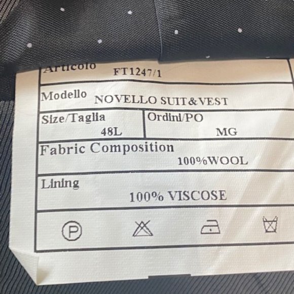 Tiglio Lux  Grey 3 pc Suit - Picture 3 of 3